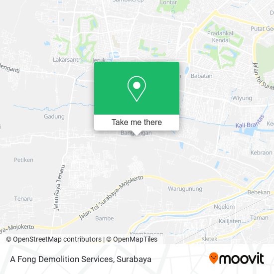 A Fong Demolition Services map