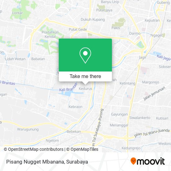 Pisang Nugget Mbanana map