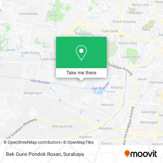 Bek Guns Pondok Rosan map