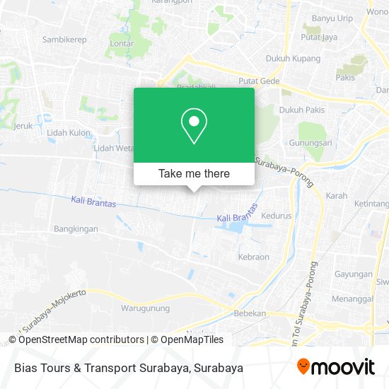 Bias Tours & Transport Surabaya map