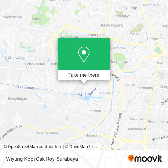 Wiyung Kopi Cak Roy map