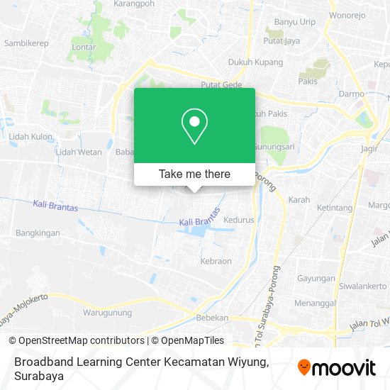 Broadband Learning Center Kecamatan Wiyung map
