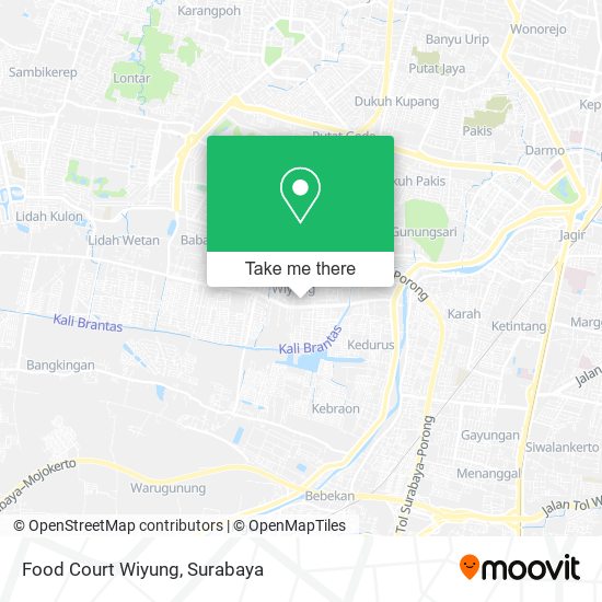 Food Court Wiyung map