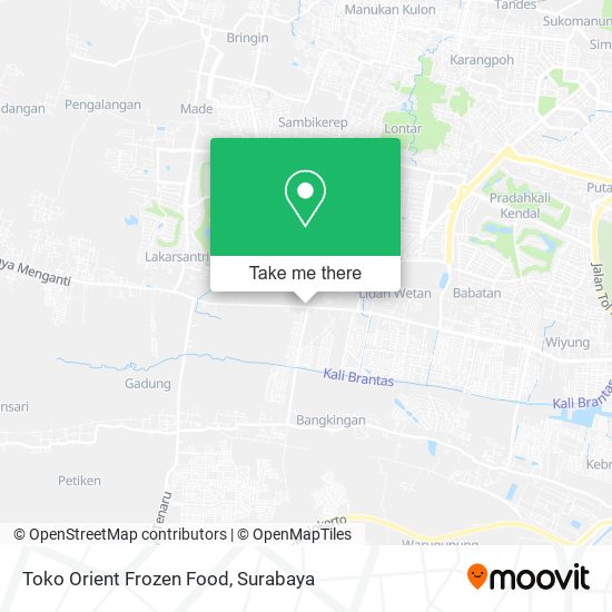 Toko Orient Frozen Food map