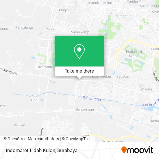 Indomaret Lidah Kulon map