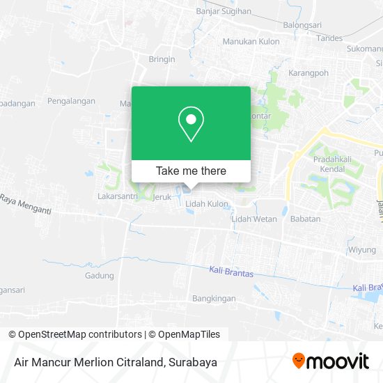 Air Mancur Merlion Citraland map