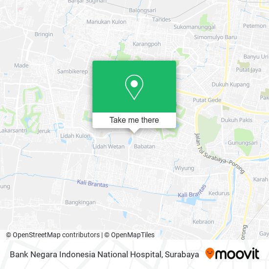 Bank Negara Indonesia National Hospital map