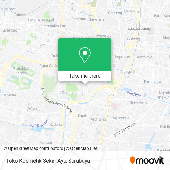 Toko Kosmetik Sekar Ayu map