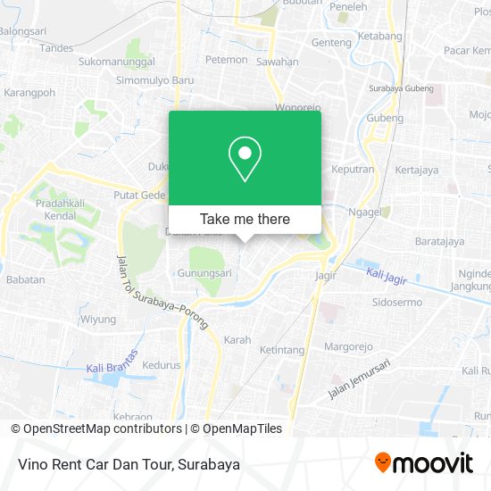 Vino Rent Car Dan Tour map