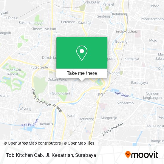 Tob Kitchen Cab. Jl. Kesatrian map