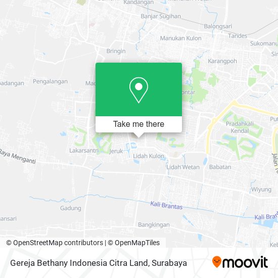 Gereja Bethany Indonesia Citra Land map