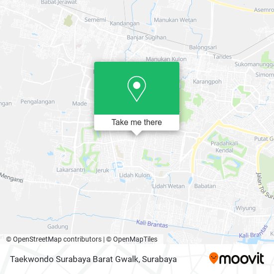 Taekwondo Surabaya Barat Gwalk map