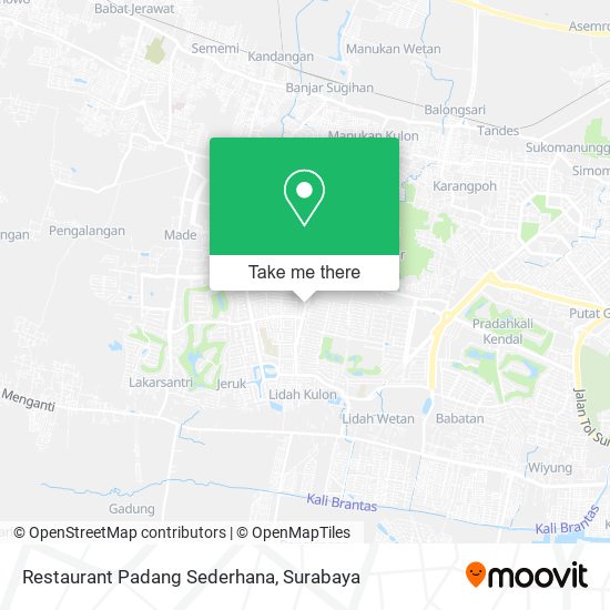 Restaurant Padang Sederhana map