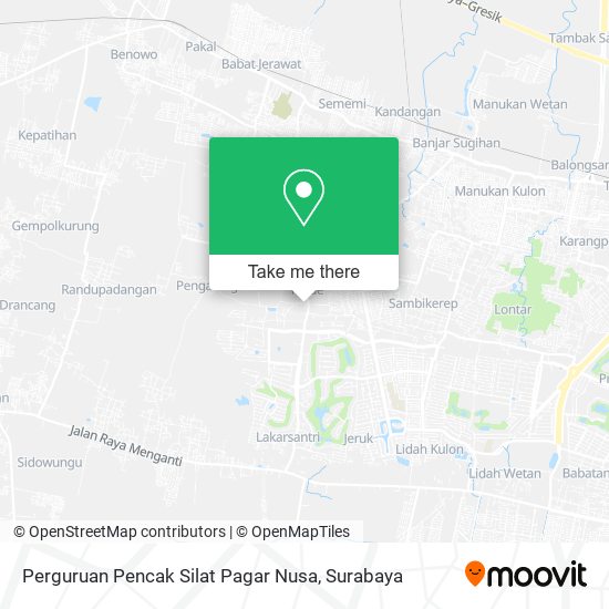 Perguruan Pencak Silat Pagar Nusa map