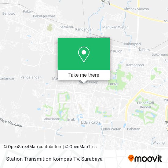 Station Transmition Kompas TV map