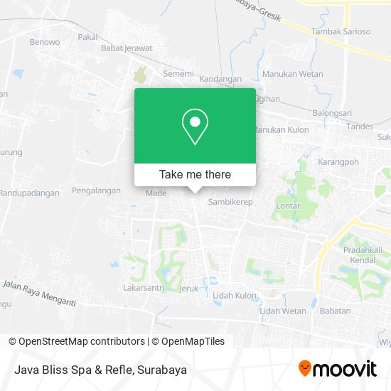 Java Bliss Spa & Refle map
