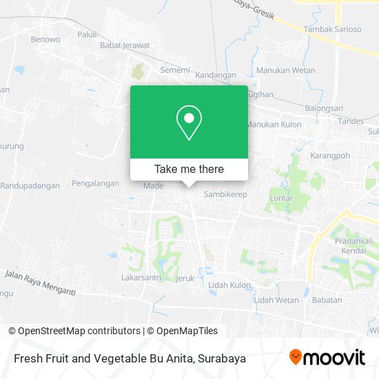 Fresh Fruit and Vegetable Bu Anita map