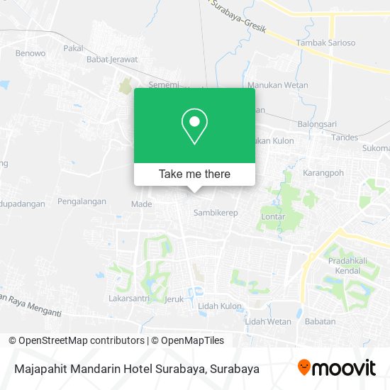 Majapahit Mandarin Hotel Surabaya map
