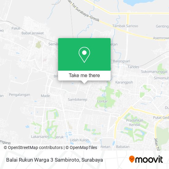 Balai Rukun Warga 3 Sambiroto map