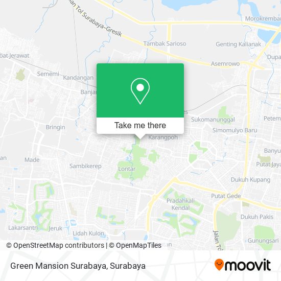 Green Mansion Surabaya map