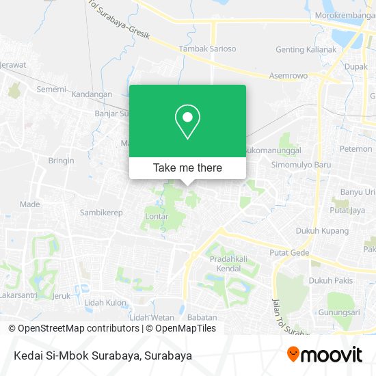 Kedai Si-Mbok Surabaya map