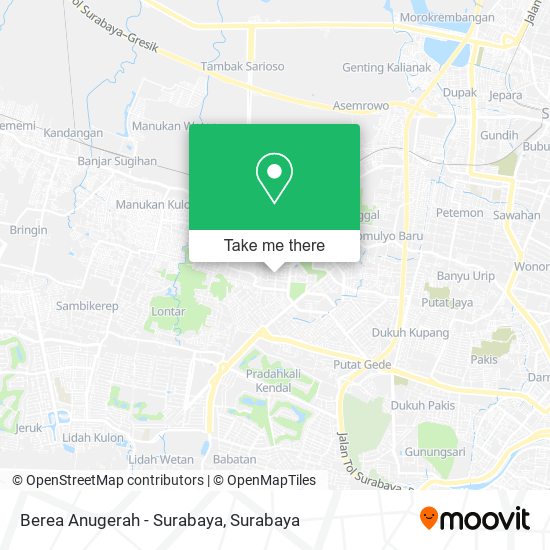 Berea Anugerah - Surabaya map