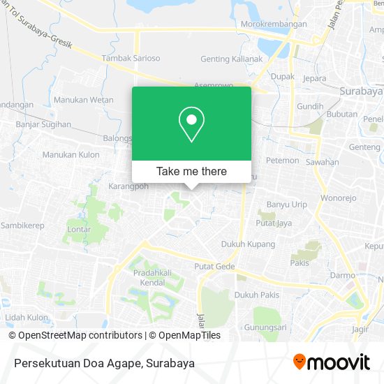 Persekutuan Doa Agape map
