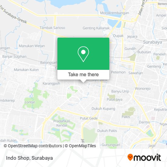 Indo Shop map