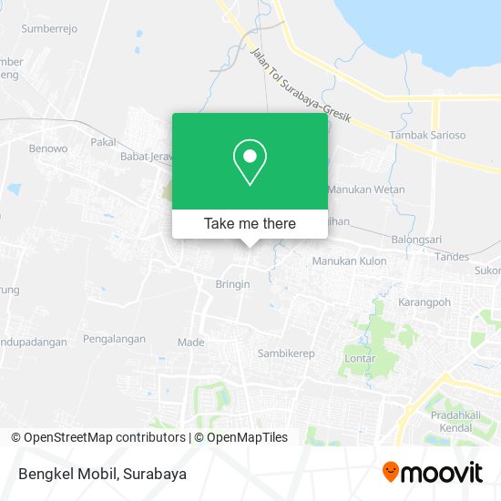 Bengkel Mobil map