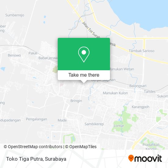 Toko Tiga Putra map