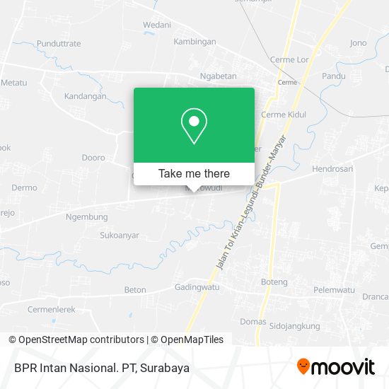 BPR Intan Nasional. PT map