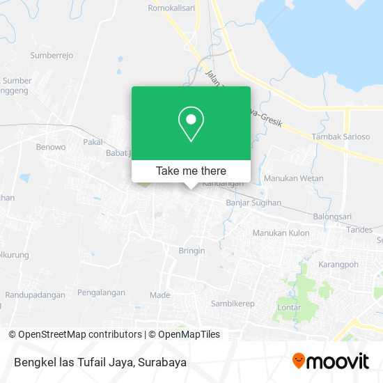 Bengkel las Tufail Jaya map