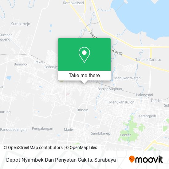 Depot Nyambek Dan Penyetan Cak Is map