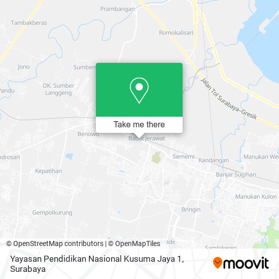 Yayasan Pendidikan Nasional Kusuma Jaya 1 map