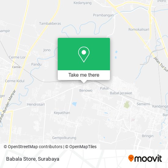 Babala Store map
