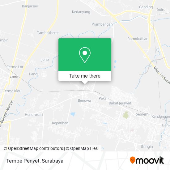 Tempe Penyet map