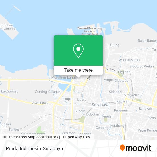 Prada Indonesia map