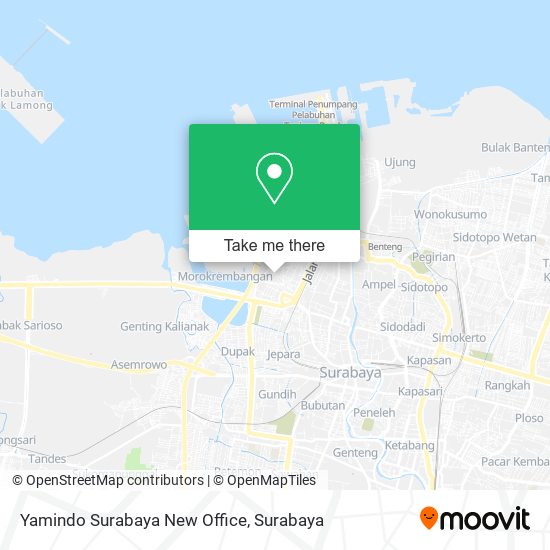 Yamindo Surabaya New Office map