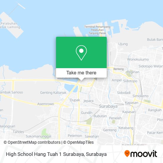 High School Hang Tuah 1 Surabaya map