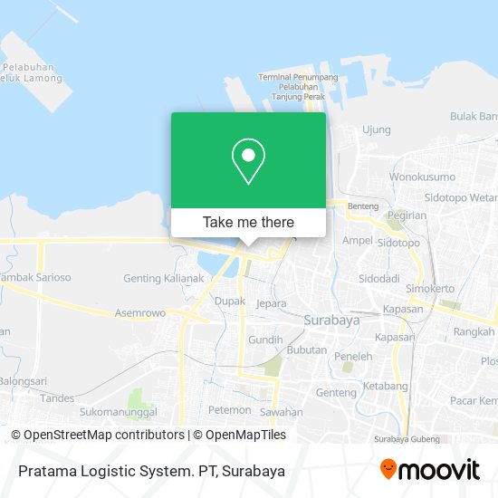 Pratama Logistic System. PT map