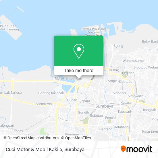 Cuci Motor & Mobil Kaki 5 map