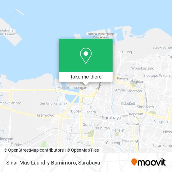 Sinar Mas Laundry Bumimoro map