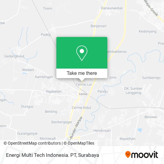 Energi Multi Tech Indonesia. PT map