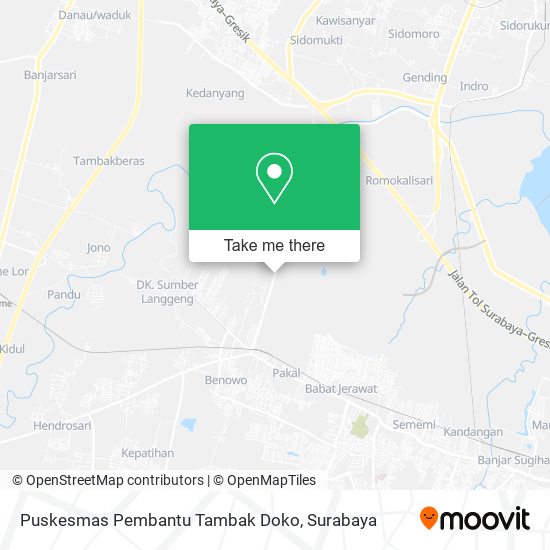 Puskesmas Pembantu Tambak Doko map