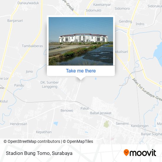 Stadion Bung Tomo map