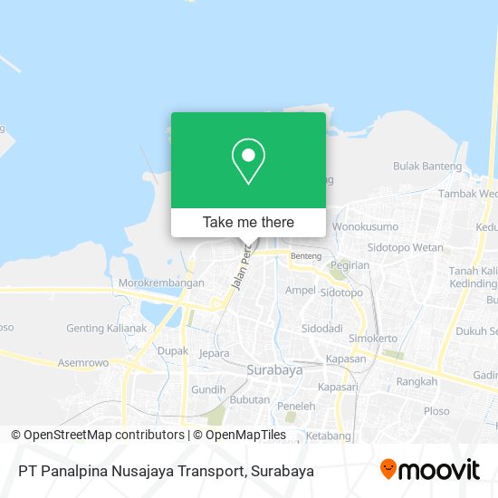 PT Panalpina Nusajaya Transport map