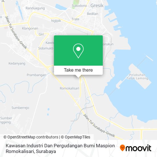 Kawasan Industri Dan Pergudangan Bumi Maspion Romokalisari map