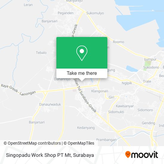 Singopadu Work Shop PT Mt map
