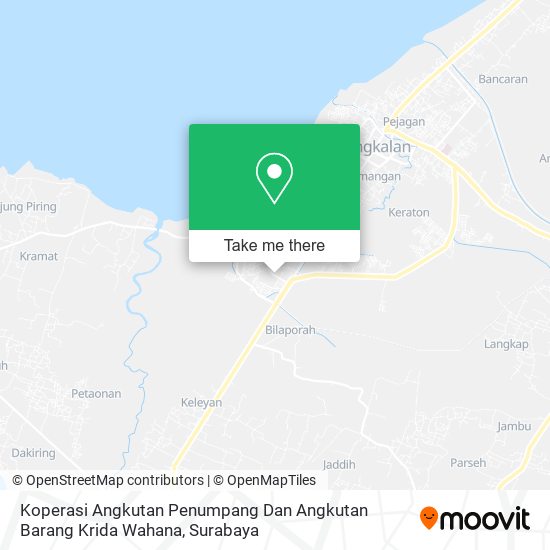 Koperasi Angkutan Penumpang Dan Angkutan Barang Krida Wahana map