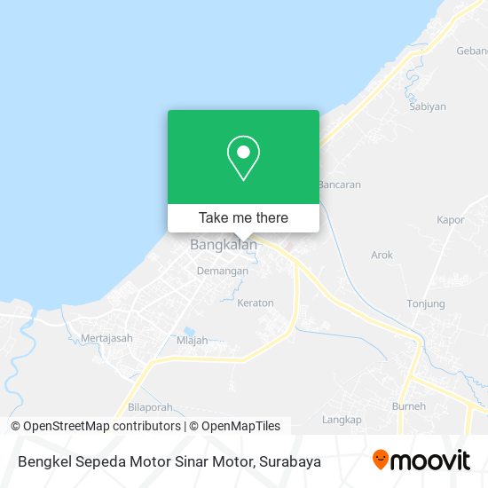 Bengkel Sepeda Motor Sinar Motor map